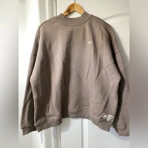 NWT Roots Cloud Mock neck Sweater Taupe XL